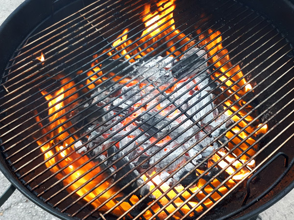 charcoal grill hardwood lump