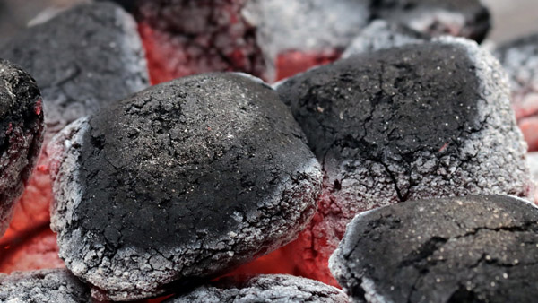 natural charcoal briquettes